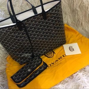 Authentic Black Goyard St. Louis PM Tote 🖤